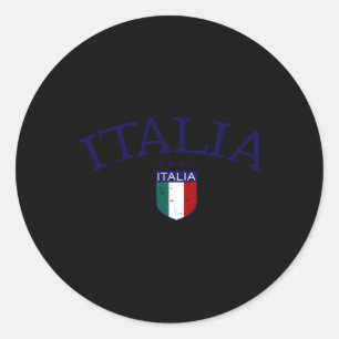 Italia Soccer Classic Round Sticker