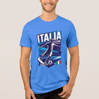 Italia Soccer T-Shirt Tri-Blend Shirt