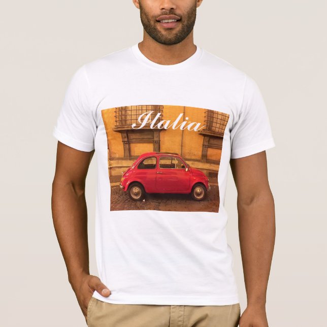 Italia T-Shirt - Vintage Fiat 500 (Front)