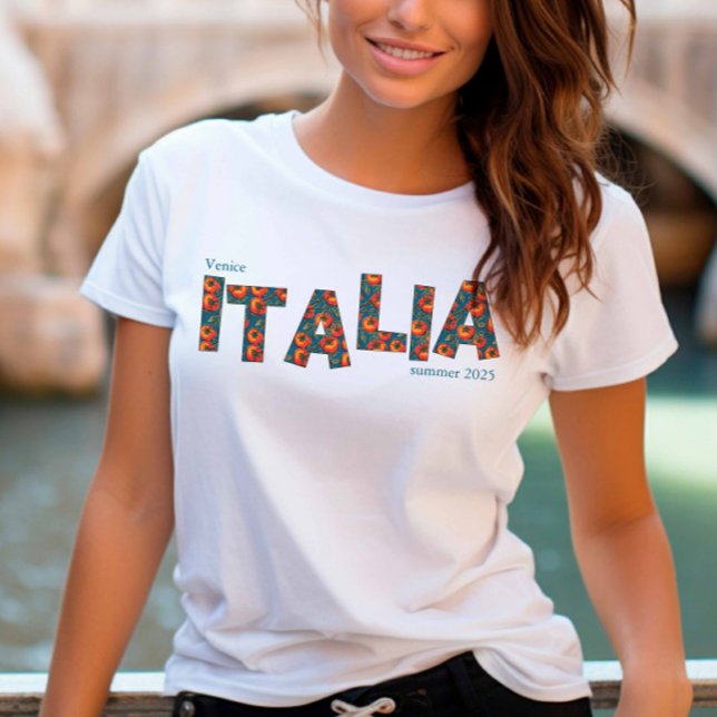 Italia Tomato Summer Girls Trip Italy T-Shirt (Customizable Italy Tshirt)