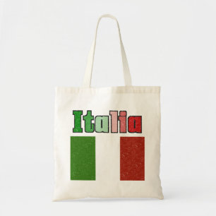Italia Vintage Flag Canvas Tote Bag