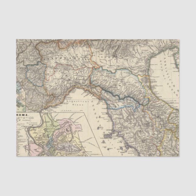 Italiae regiones IIIIXI Tissue Paper (Front)