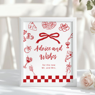 Italian Advice and wishes Thats Amore bridal Poster