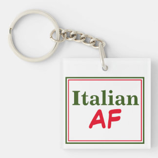 Italian AF Funny Keychain