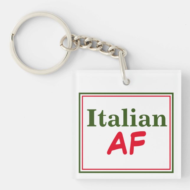 Italian AF Funny Keychain (Front)