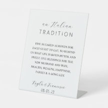 Italian Almond Wedding Tradition Favor Tag