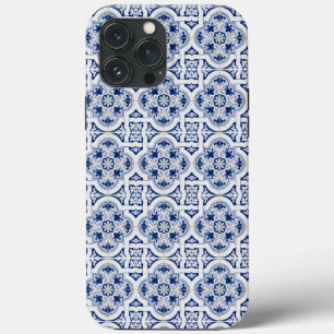 Italian Amalfi blue white tiles iPhone / iPad case