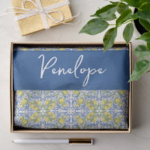 Italian Amalfi Lemon Blue Mediterranean Tile