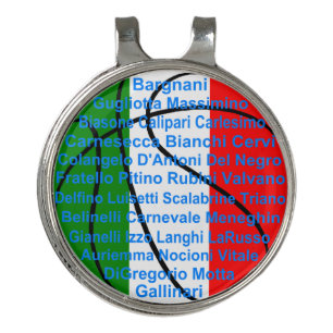 Italian American Basketball Players Golf Hat Clip