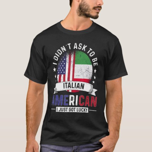 Italian American Countries Flags Pride Country Ita T_Shirt