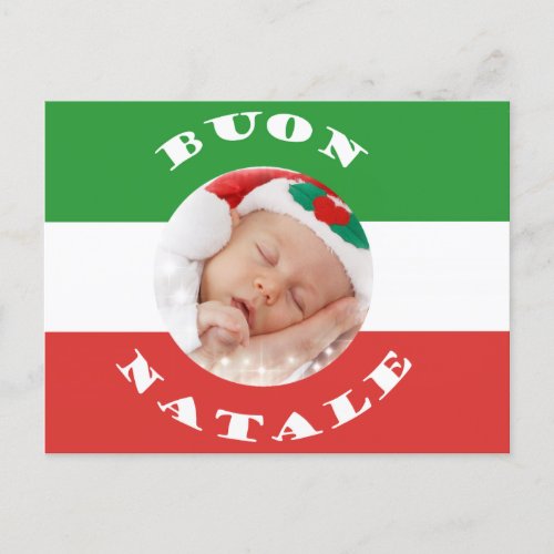 Italian_American Custom Photo Christmas Post Card