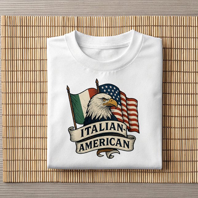 Italian American Eagle Shirt | Patriotic Heritage  (Creator Uploaded)