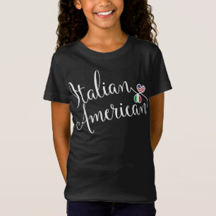 Italian American Entwinted Hearts T-Shirt