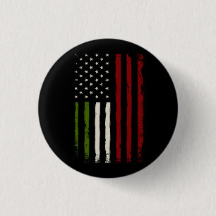 Italian American Flag Italy Heritage America patri Button