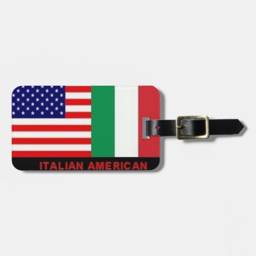 ITALIANAMERICAN FLAGS LUGGAGEGOLF TAG