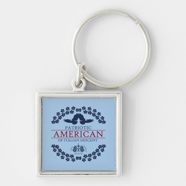 Italian American PATRIOT Keychain (Front)
