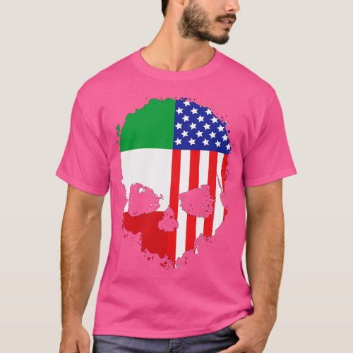 Italian American Pride Skull T_Shirt