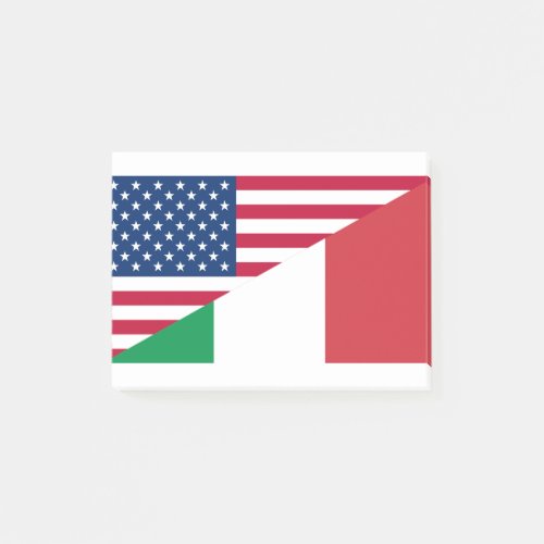 Italian American Pride US Italy Flag Post_it Notes