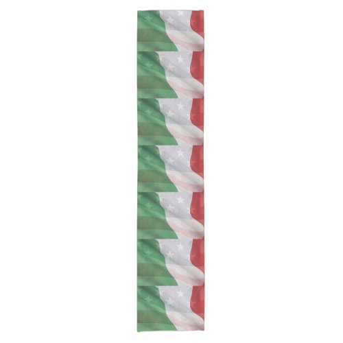 Italian and USA flags Short Table Runner
