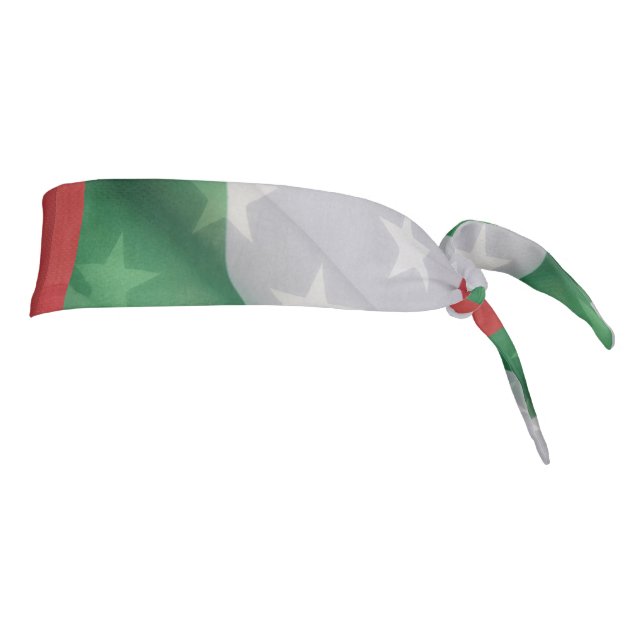 Italian and USA flags Tie Headband (Rotate 90)