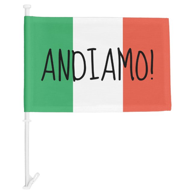 Italian  Andiamo Car Flag (Front)