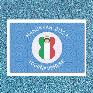 Italian Angel Flag for Hanukkah Tissue Paper