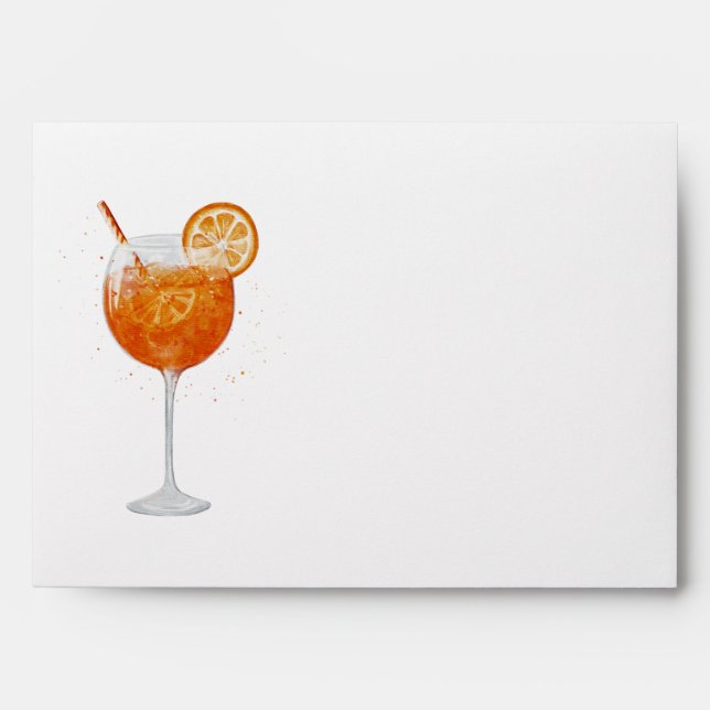 Italian Aperol Spritz Mailing Envelopes (Front)