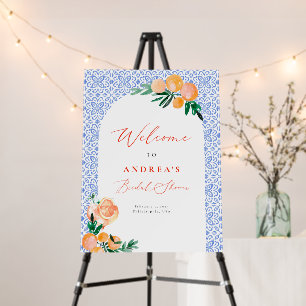 Italian Aperol Spritz Tile Positano Bridal Shower Foam Board