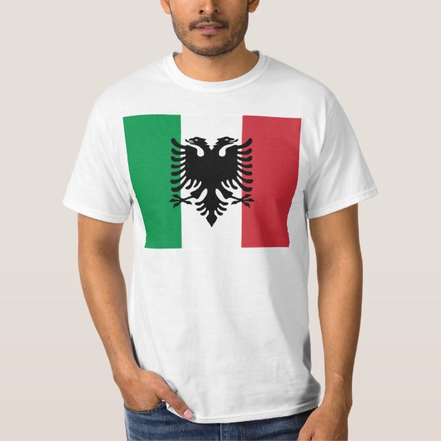 Italian Arberesh, Italy flag T-Shirt (Front)