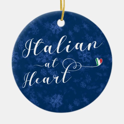 Italian At Heart Christmas Tree Ornament Italy Ceramic Ornament