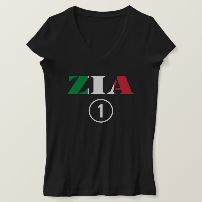Italian Aunts : Zia Numero Uno T-Shirt (Design Front)