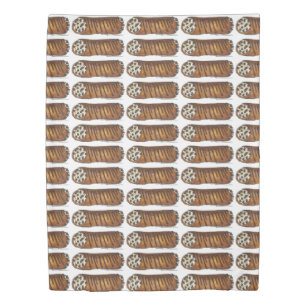 Italian Bakery Chocolate Chip Cannoli Pastry Duvet Cover