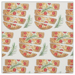 Italian Bakery Focaccia Olive Oil Bread Tomatoes Fabric