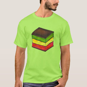 Italian Bakery Rainbow Seven 7 Layer Cookie Pastry T-Shirt