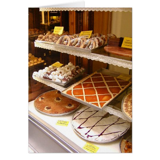 Italian Bakery Window Card