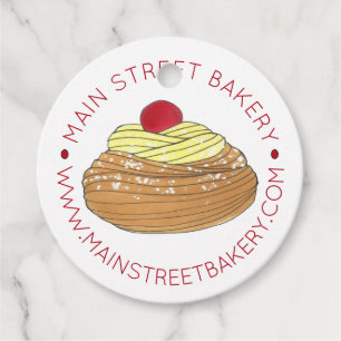 Italian Bakery Zeppole Fried Pastry Baked Made By Favor Tags