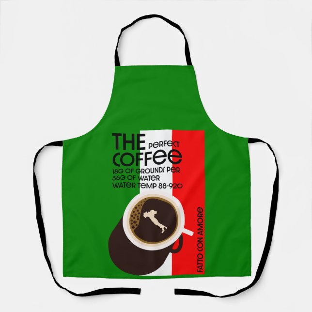 Italian Baristas  Apron (Front)