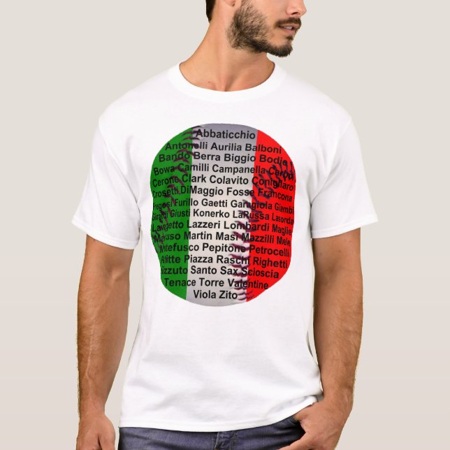 Italian Baseball Players T-Shirt (Front)