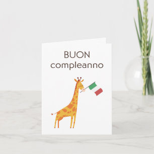 Italian Birthday Card – Buon compleanno