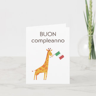 Italian Birthday Card – Buon compleanno