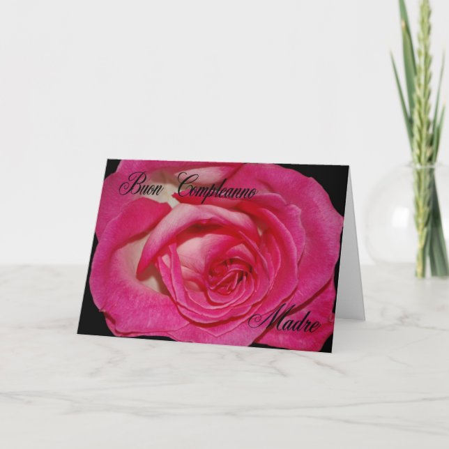 Italian Birthday Card For Mother (Front)