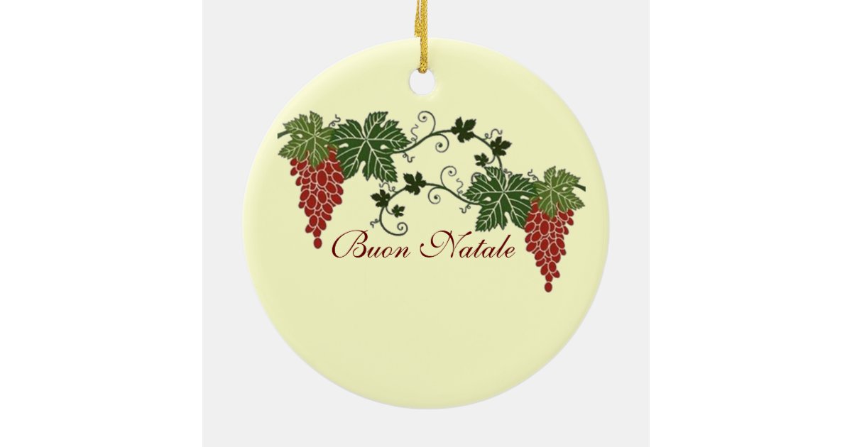 Italian Blessing Ceramic Ornament | Zazzle