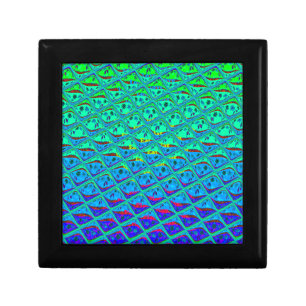 Italian Blue Mermaid Motif Art Print Gift Box