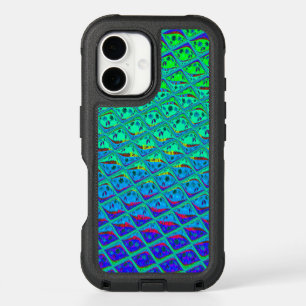 Italian Blue Mermaid Motif Art Print iPhone 16 Case