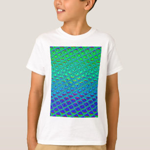 Italian Blue Mermaid Motif Art Print T-Shirt