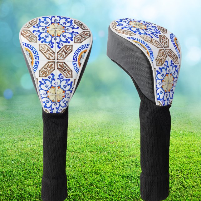 Italian Blue Mosaic Golf Head Cover (Creator Uploaded)