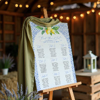 Italian Blue Positano Lemon Find Your Seat Chart