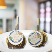 Italian Blue Tile Cutie Orange Citrus Baby Shower Cake Pops