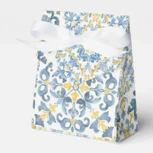 Italian Blue Tile Lemon Favor Boxes