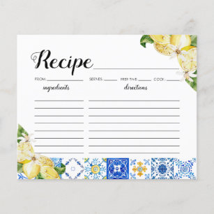 Personalized Recipe Paper, Zazzle